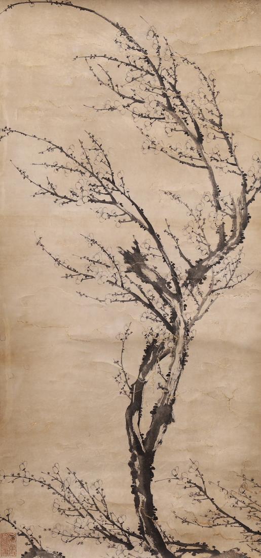 A PAINTING OF BLOSSOMING PLUM TREE (1 of 6)