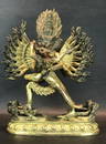 A GILT BRONZE FIGURE STATUE OF YAMATAKA