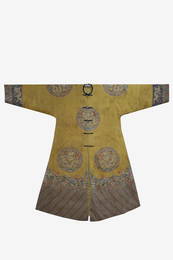 A JAUNE GROUND K'O-SSU DRAGON ROBE