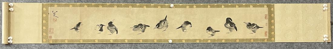 A HANDSCROLL PAINTING OF BIRDS, BADA SHANREN (1 of 9)