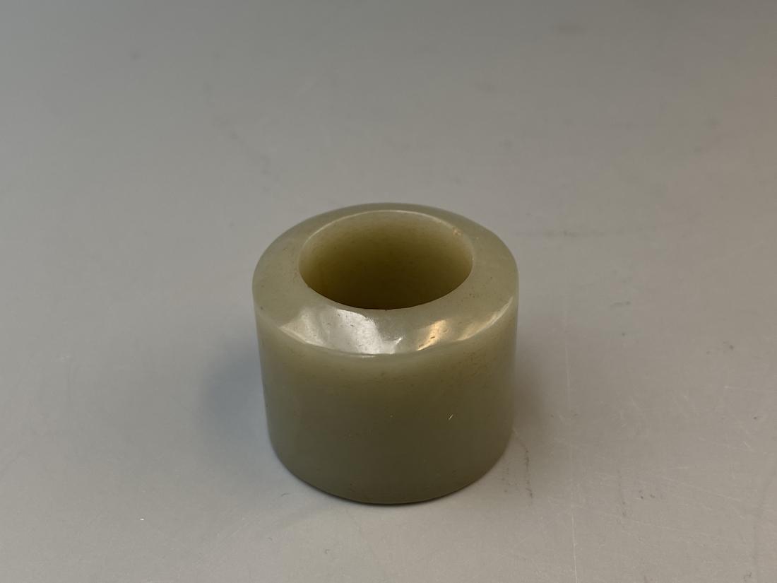 ARCHIAC JADE CARVING THUMB RING (1 of 6)