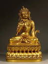 GILT BRONZE FIGURINE OF AVALOKITESVARA