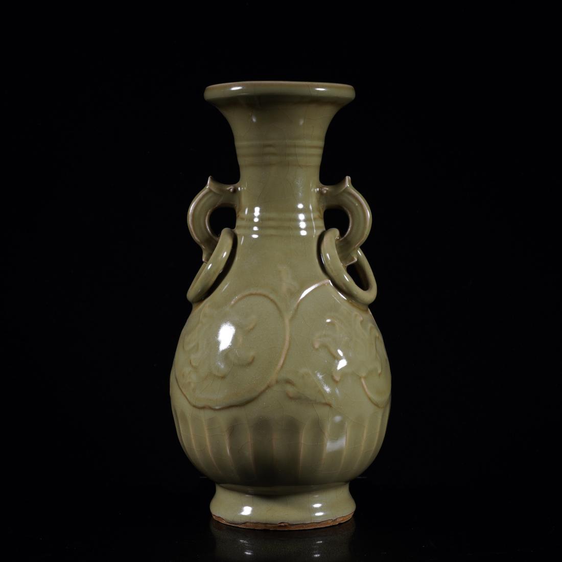 LONGQUAN WARE DOUBLE RING-EAR VASE (1 of 7)