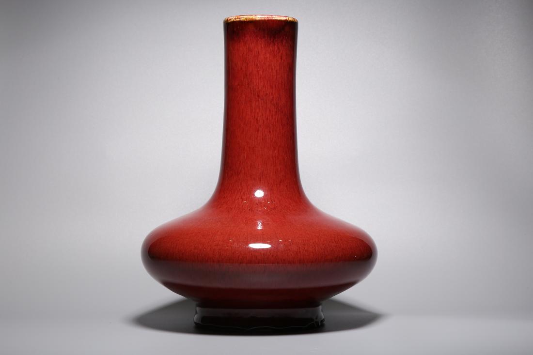 QING, FAMBE GLAZED WATER-CHESTNUT VASE (1 of 9)