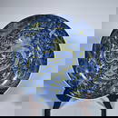 BLUE AND WHITE YELLOW DRAGON PLATE