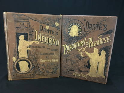 1901 Book Dantes Inferno Illustrated By Gustave