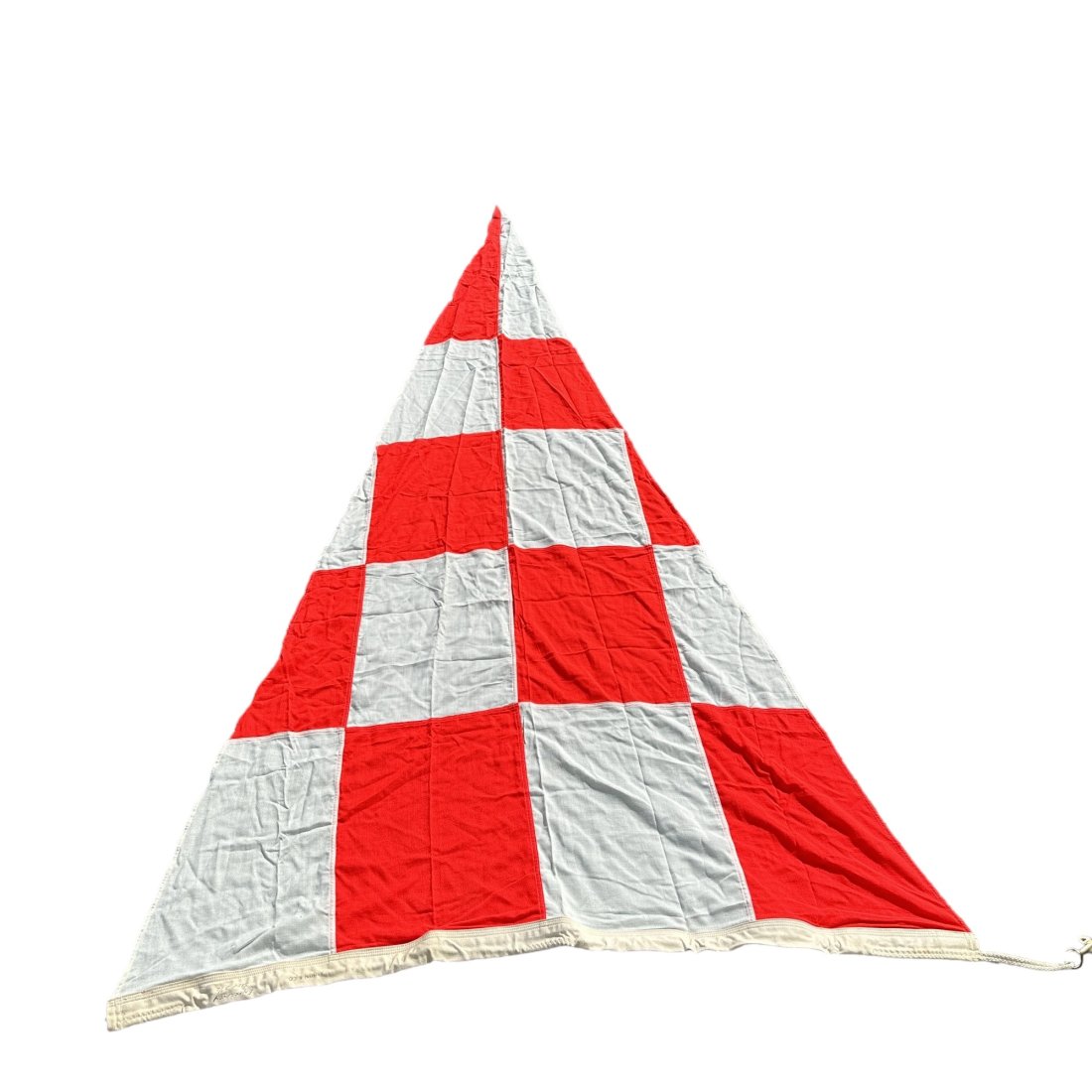 Large Annin & Co. Emergency Size 3 1/2 Nautical Flag: Vintage large Annin & Co. emergency nautical flag. Size 3 1/2, measures 113” x 53”