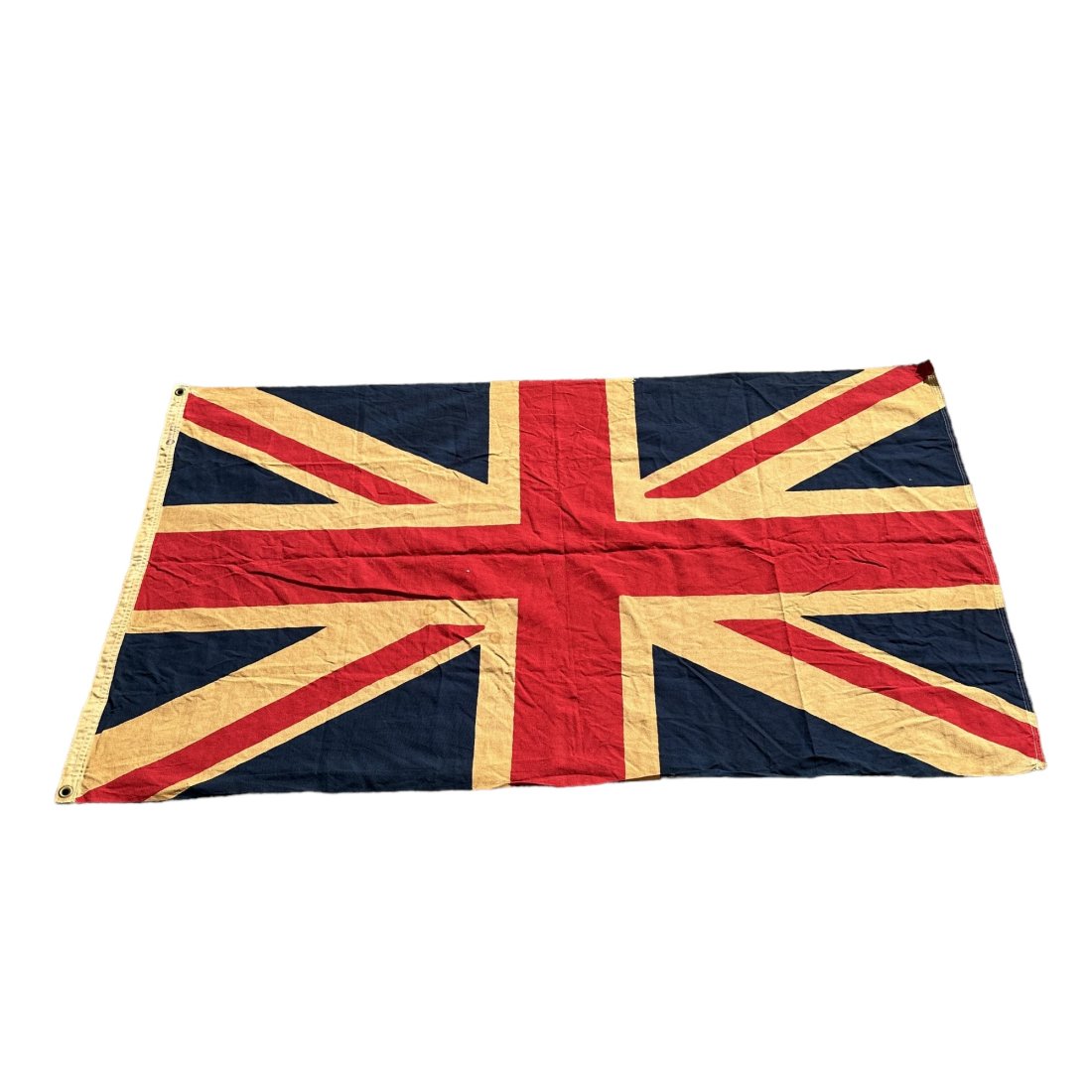 Vintage British Union Jack Flag - 59 Inch - Annin Defiance: Vintage British Union Jack Flag. Measures 59" x 34”. Annin / Defiance label. A few small tears.