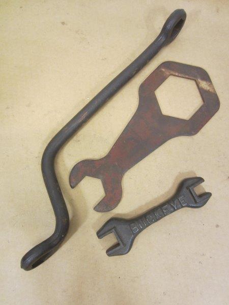 Lot of Three Vintage Tractor Wrenches - Case & Buckeye (1 of 6)