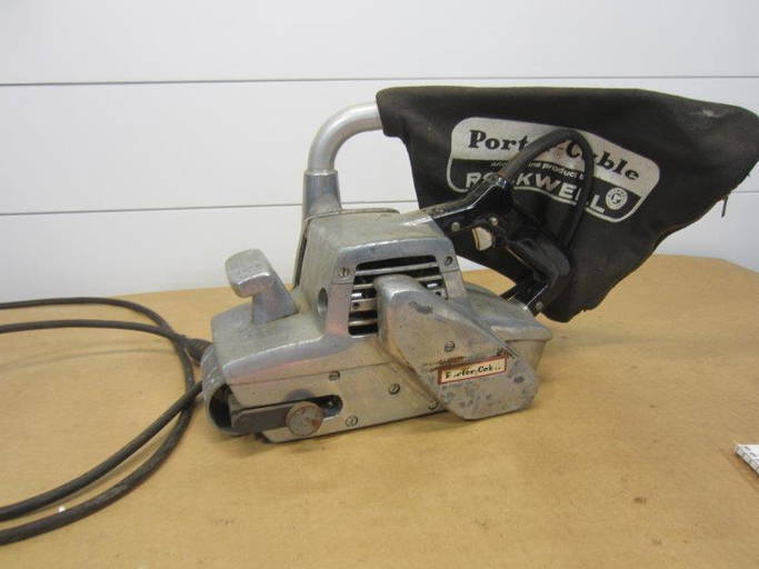 Vintage Rockwell Porter Cable Handheld Belt Sander