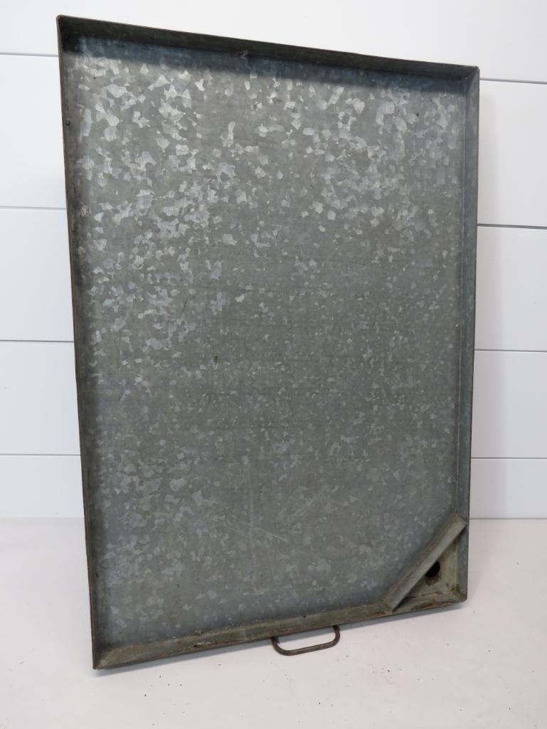 Galvanized Corn Dryer: 25" x 17 1/2".