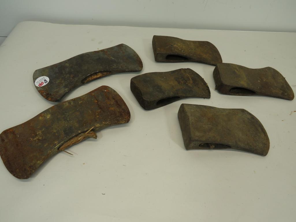 Six Axe Heads: 9" and 6"