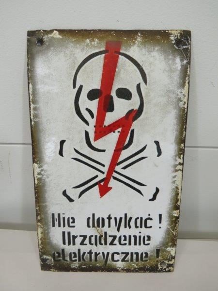 SSP Polish Warning Sign - Skull & Crossbones (1 of 2)