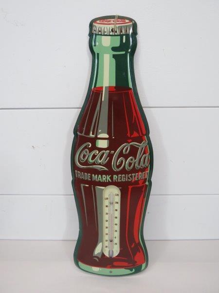 Tin Litho Coca-Cola Bottle Thermometer (1 of 4)