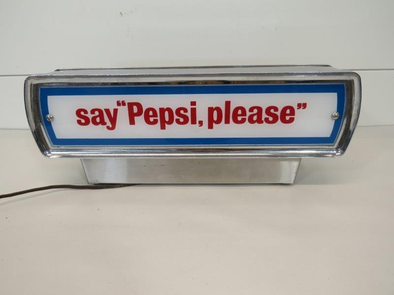 Say "Pepsi, Please" Light-Up Sign (1 of 6)