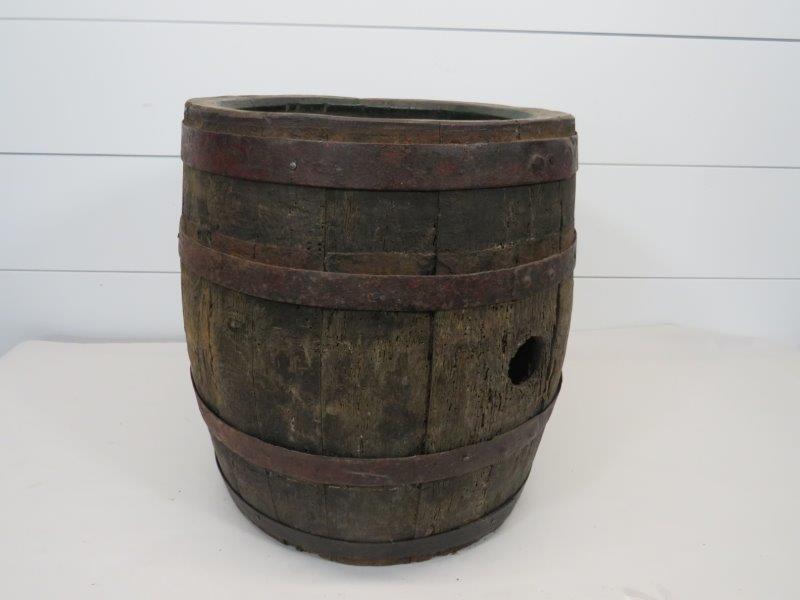 Small Wooden Staved Barrel (1 of 6)