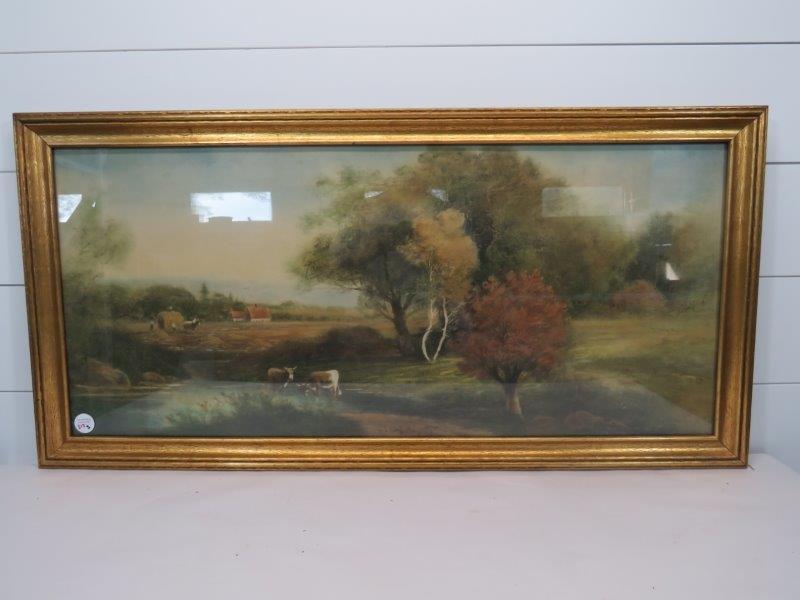 Large Pastoral Framed Scene (1 of 6)