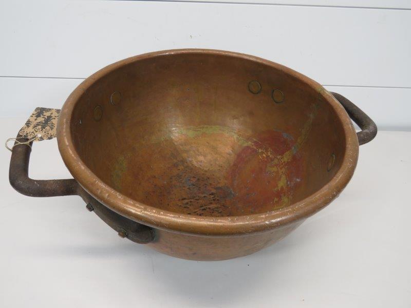 Antique Copper Candy Maker's Bowl (1 of 9)