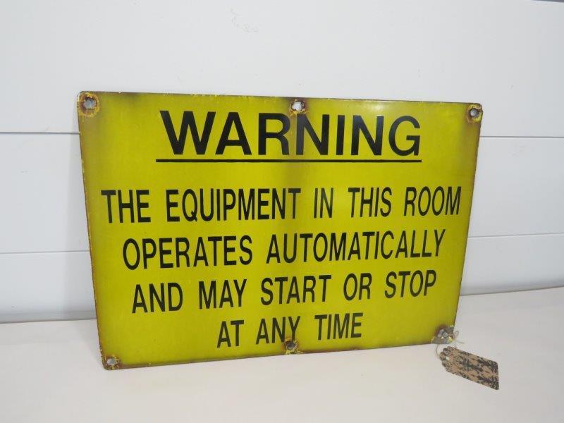 "WARNING" SSP Sign (1 of 7)
