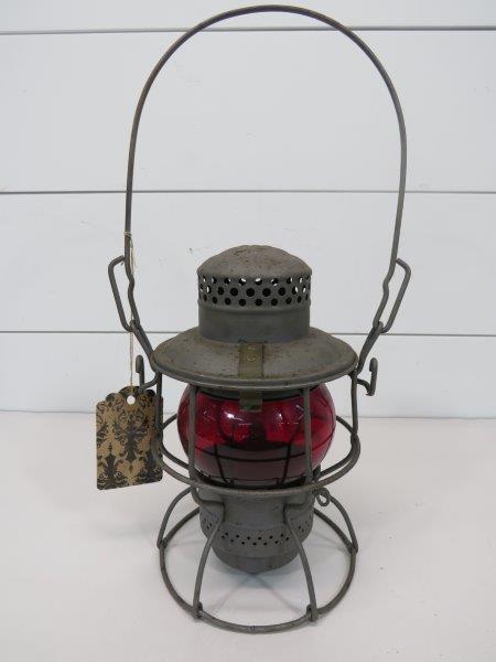 Adlake Red Globe C&O Railroad Lantern (1 of 8)