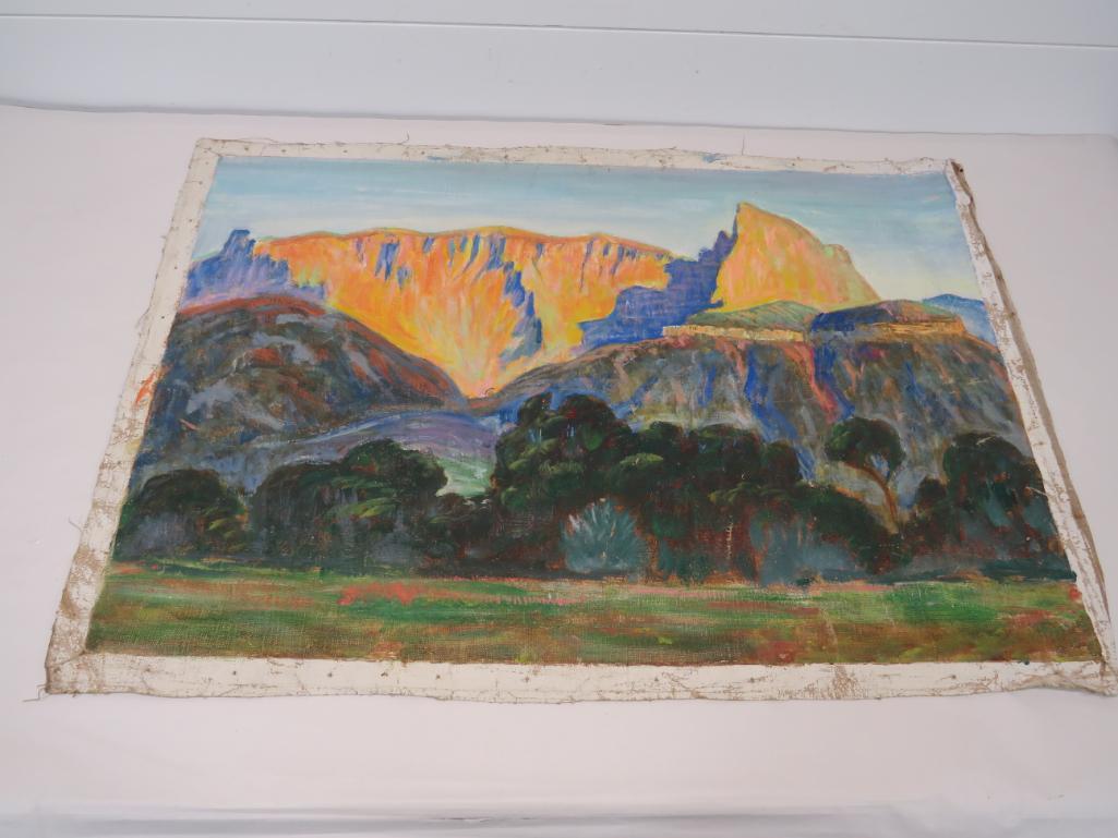 Walter A Bailey Oil on Canvas. Untitled (1 of 7)