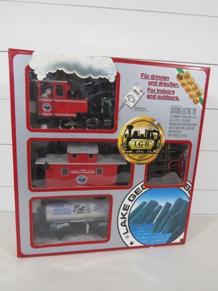 Lehmann-Gross-Bahn (LGB) G Scale Train Set #72411: Complete and in original packaging. Untested Size range - 10" L to 11 1/2" L 