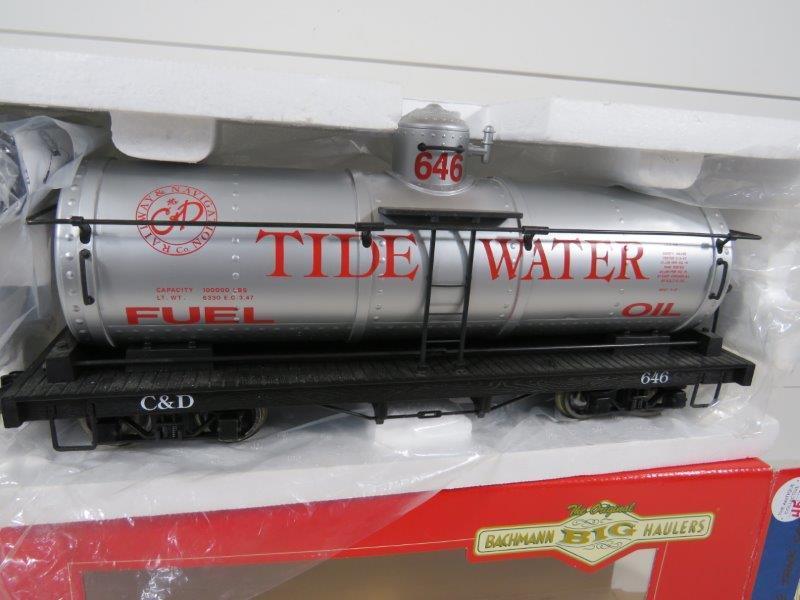 Bachmann Big Haulers G Scale Tidewater "L" Tanker Car: In original packaging. 15" L 