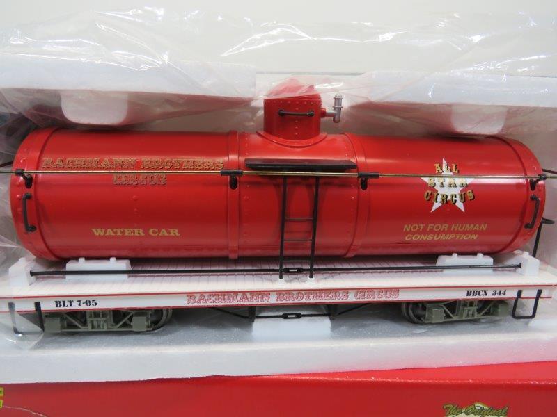 Bachmann Big Haulers G Scale Circus Water Tanker Car: In original packaging. 16" L 