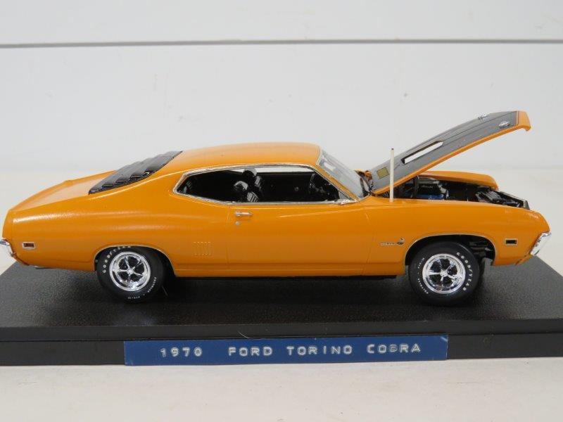 1970 Ford Torino Cobra: In display case. With some condition issues 8" L 