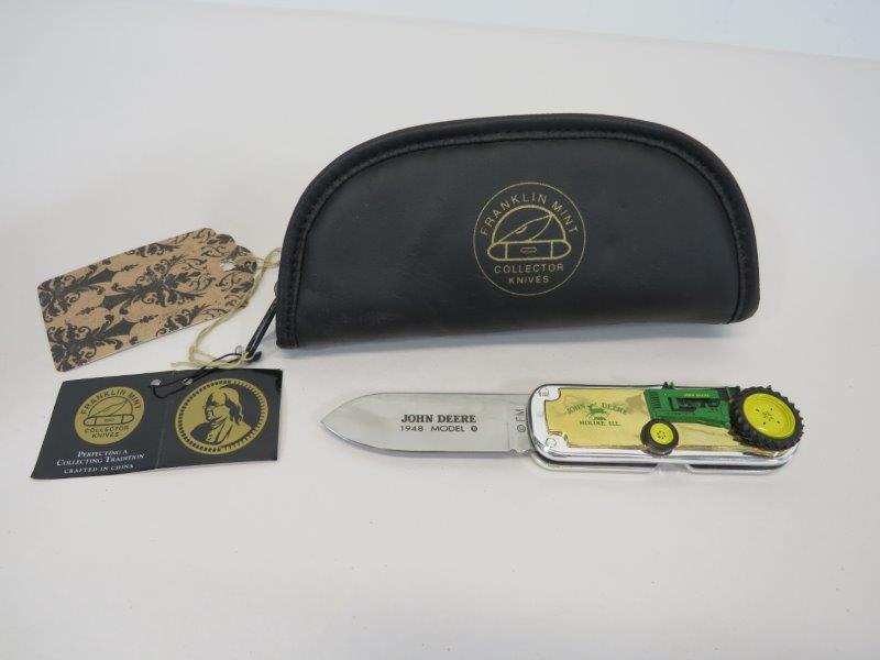 Franklin Mint John Deere 1948 Model B Tractor: New in original case. 6 1/4" L fully extended 