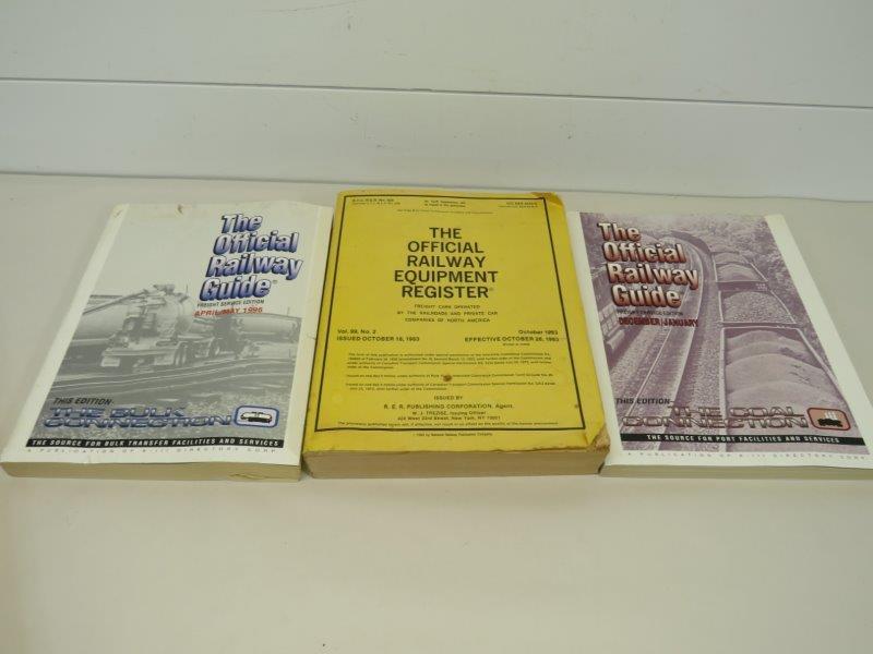 Vintage 80's & 90's Railroad RR Guides (3) (1 of 8)