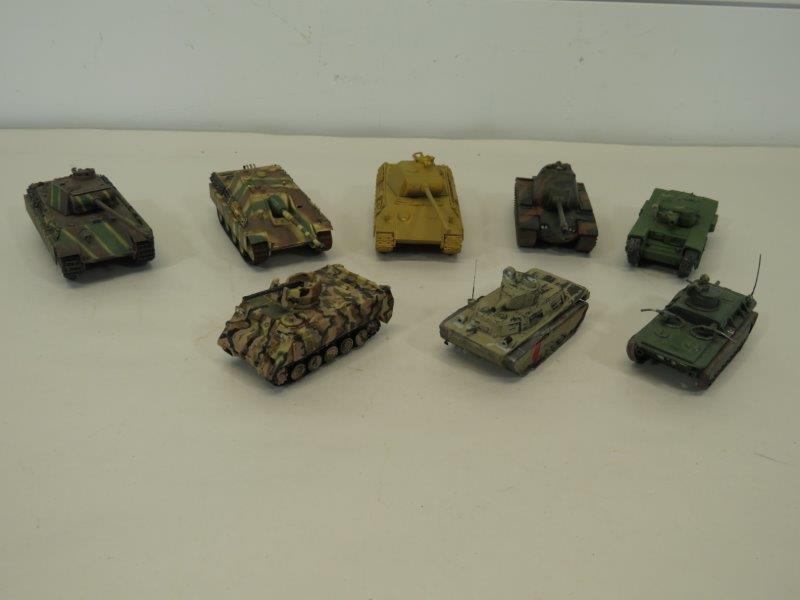 Hand Painted Scale Model Army Tanks (8) (1 of 7)