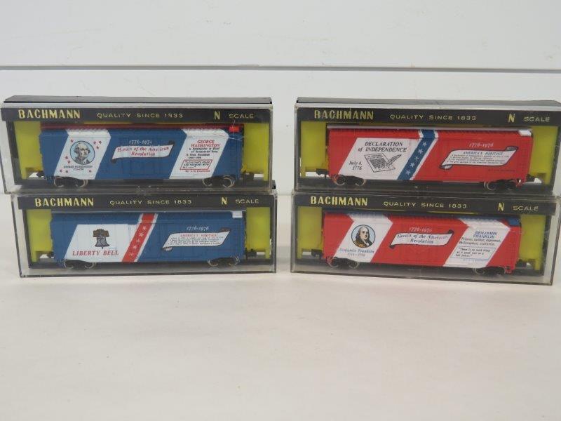 Bachmann N Scale Model Train Bicentennial Cars (4) (1 of 6)
