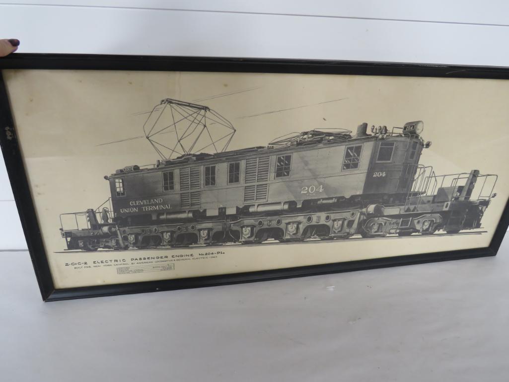 1929 Cleveland Union Terminal Railroad RR Framed (1 of 13)