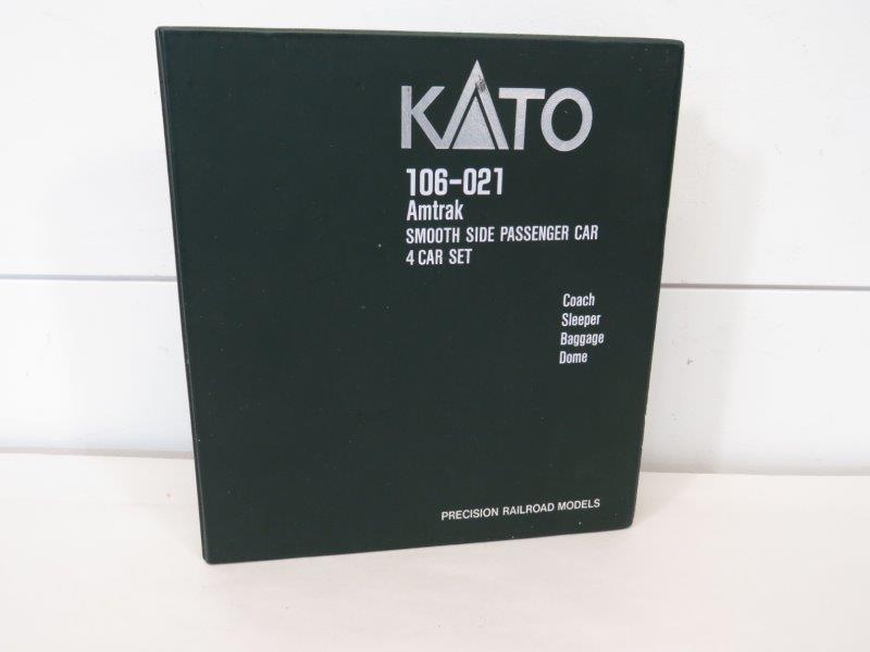 Kato N Scale Model Train Amtrak Passenger 4 Car Set (1 of 8)