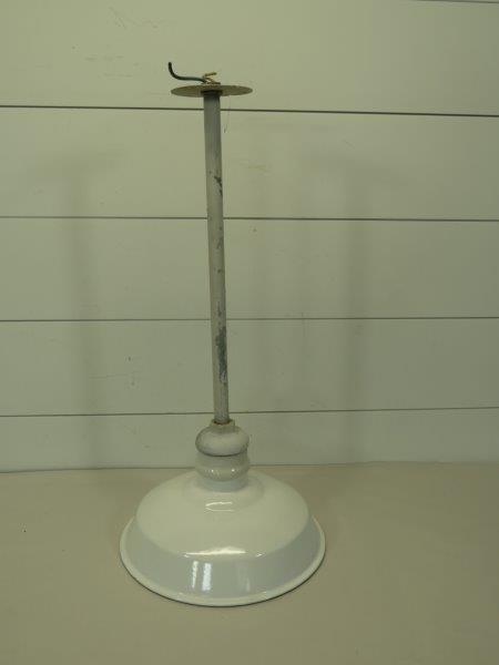 Early Hanging Porcelain Shade Service Station Light (1 of 8)