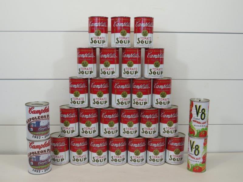 Campbells 125th Anniversary Soup Can Bank Lot (29) (1 of 10)