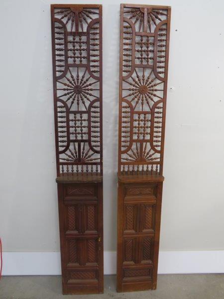 Pair of Ornate Spindled Architectural Panels (1 of 7)