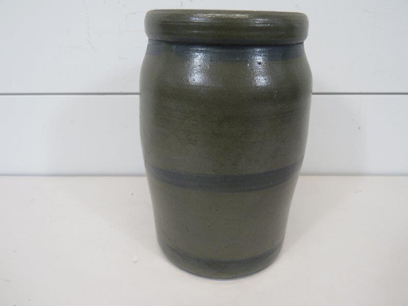 Cobalt Striped Canning Crock (1 of 8)