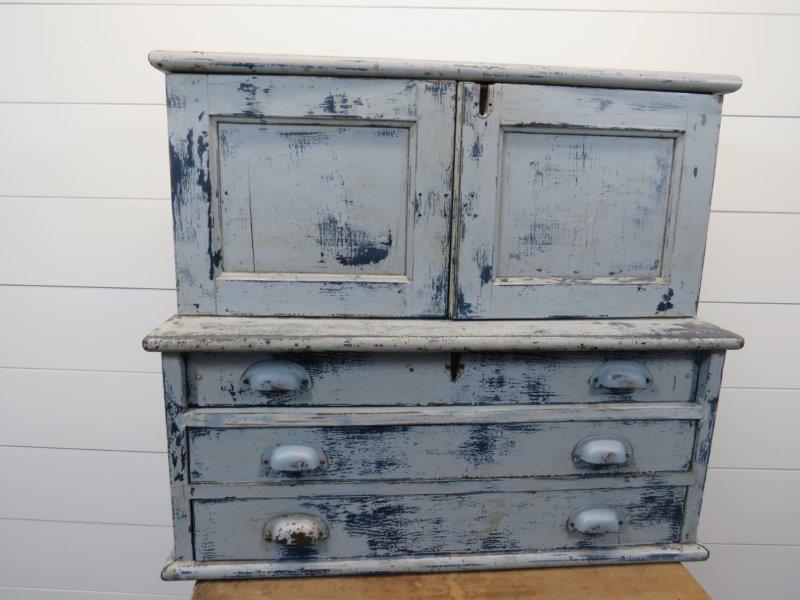 Primitive Painted Seventy-Four Drawer Cubby Chest (1 of 17)