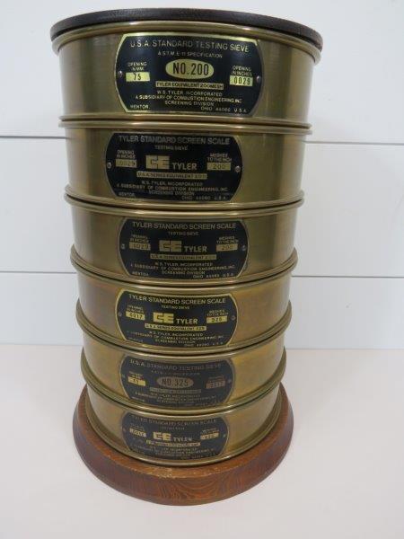 Set of 6 Brass Scale Sieves (1 of 8)
