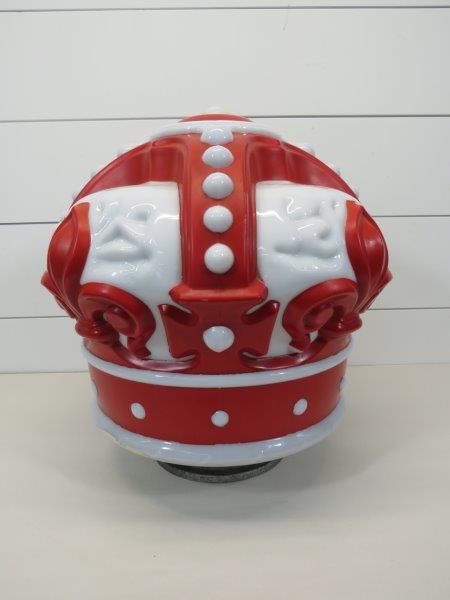 1930's Standard Oil Red Crown Milk Glass Globe (Rare) (1 of 13)