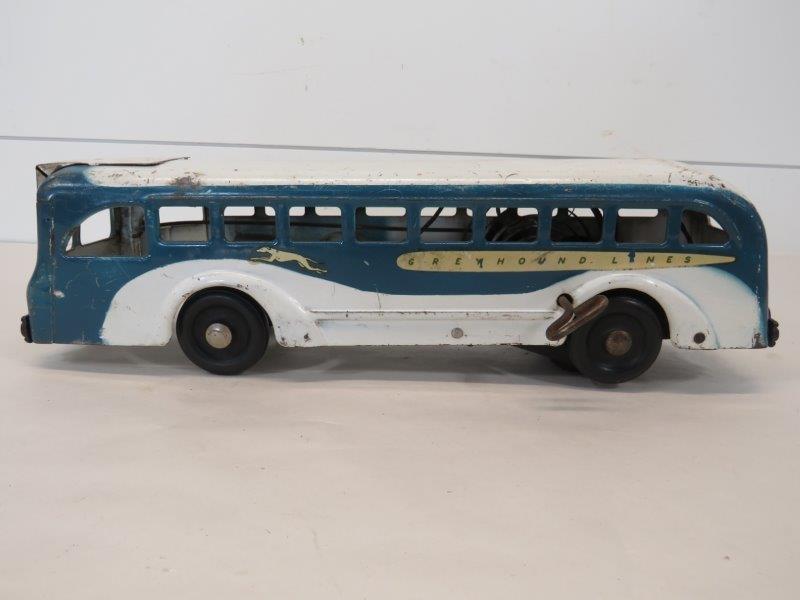 Antique Buddy L Art Deco Toy Steel Wind Up Greyhound (1 of 15)