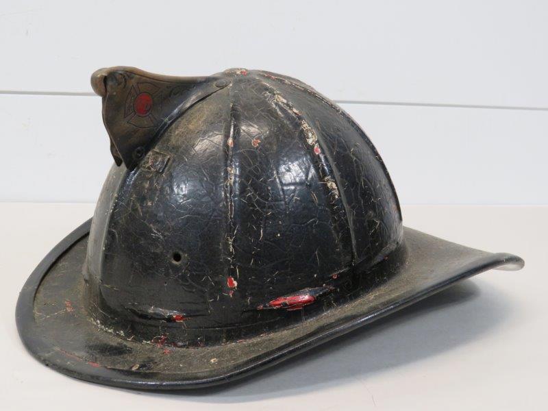 Early Leather Fireman Helmet (1 of 14)