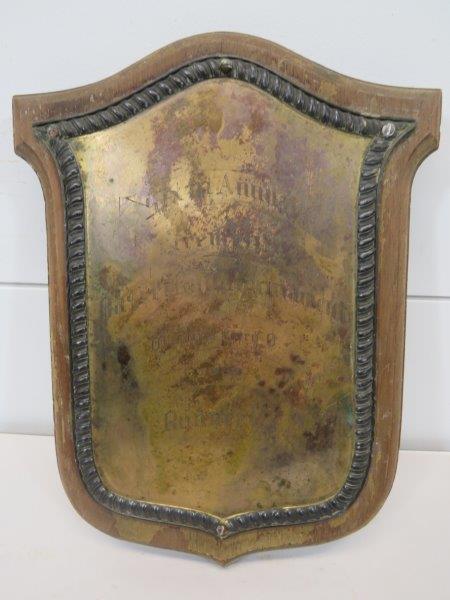 1939 Fireman's Basket Ball Trophy Plaque (1 of 3)