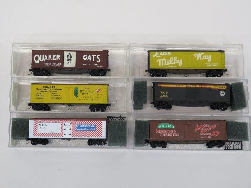 Custom Painted Micro Freight Trains & N Scale Cars (1 of 8)