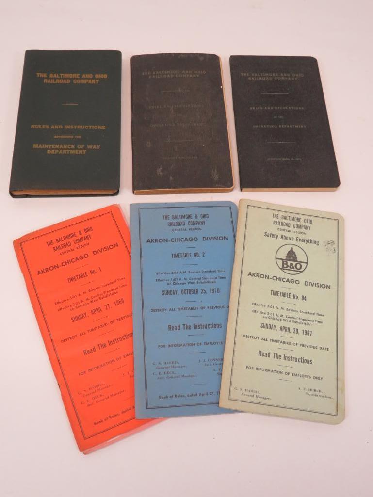 7- 1950'S - 70's B & O Railroad Rules & Regulations (1 of 7)