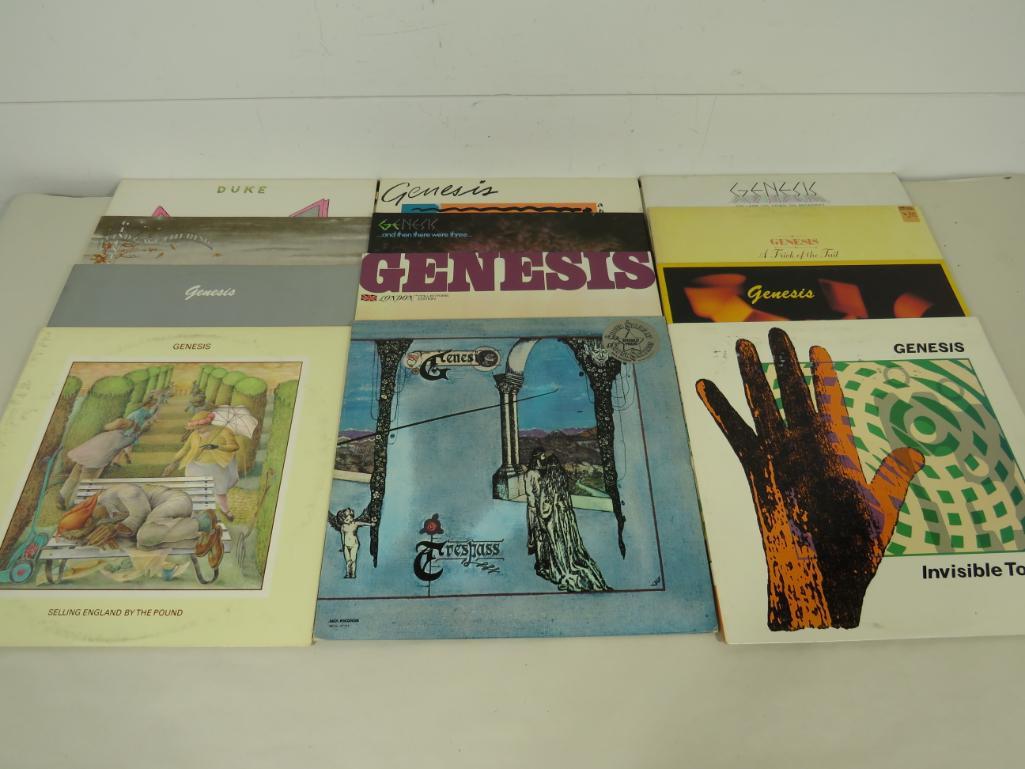 Lot of (12) Vintage Genesis Vinyl Records (1 of 4)
