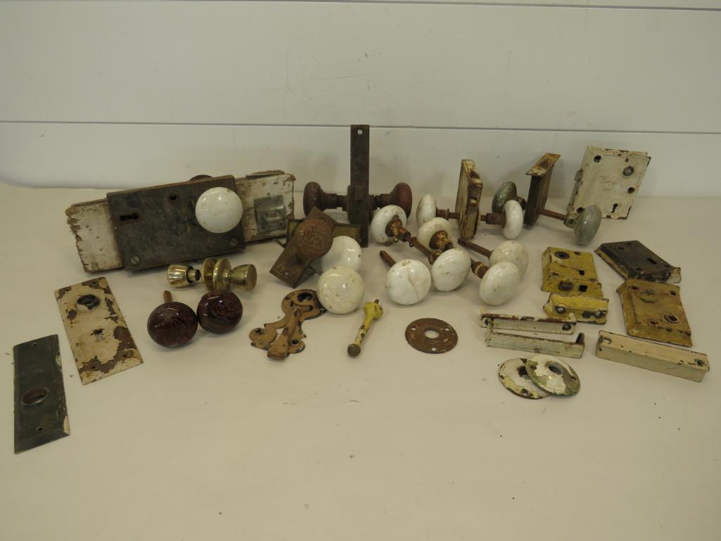 Lot of Early Door Hardware (1 of 12)