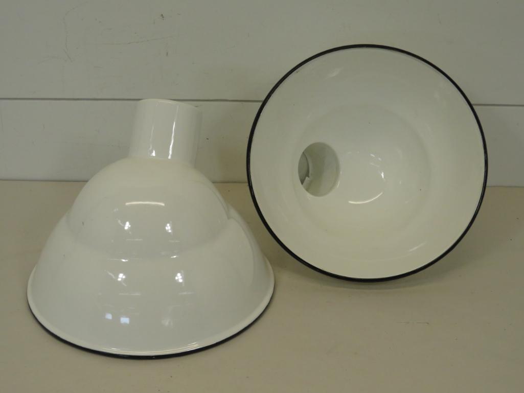 Porcelain Service Station Light Angled Shades (2) (1 of 7)